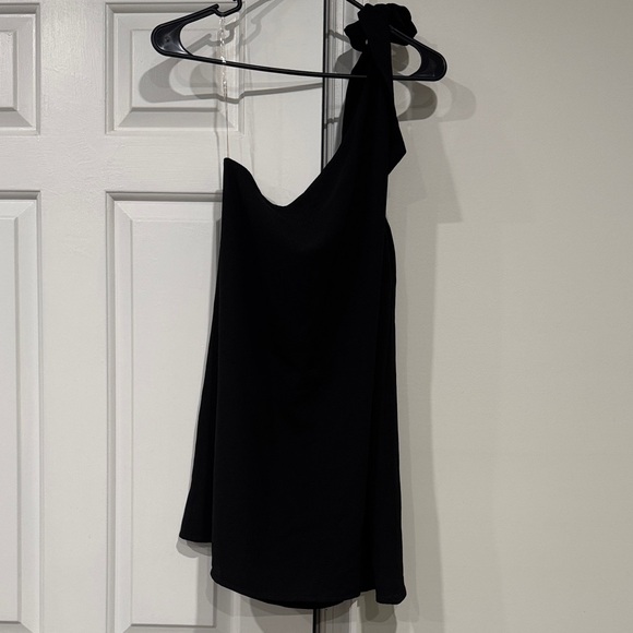 Pink Lily Dresses & Skirts - Pink Lily Black One-Shoulder Dress